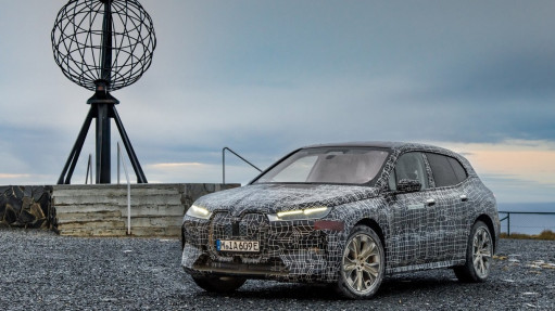 Финальные зимние испытания BMW iX на мысе Нордкап